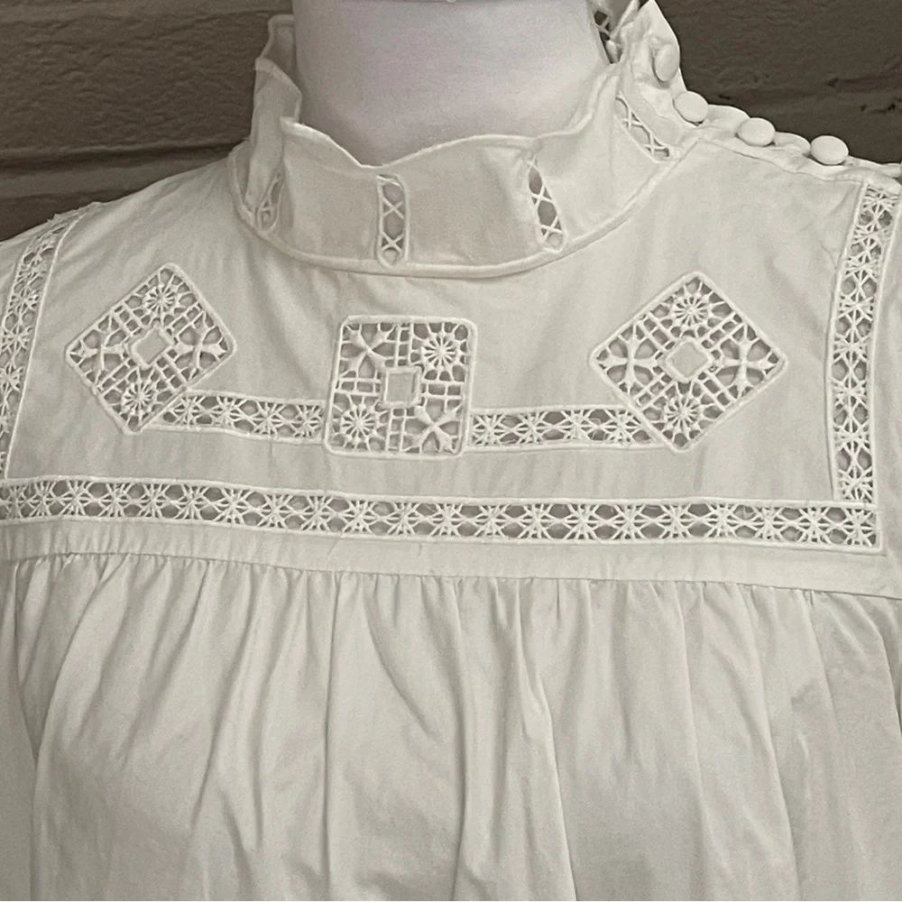 Free People White cotton blouse  S